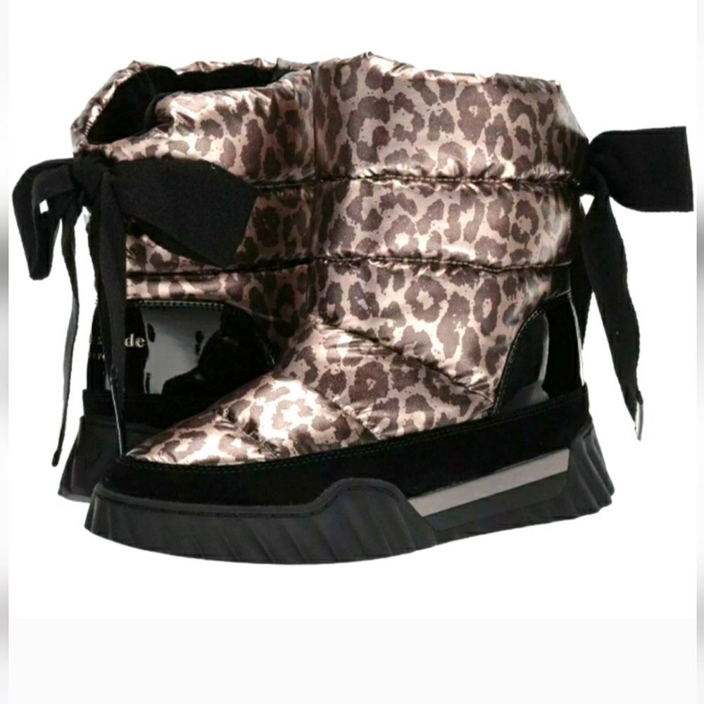 Kate Spade Leopard Cheetah Frosty Boots Sz 7 NWOT NWOB
